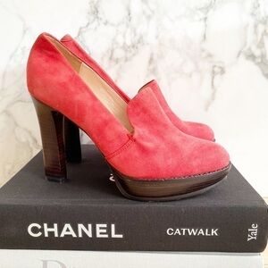 𝅺carlo Pazolini Red Suede Platform Heels PLUS A FREE PAIR OF SHOES!